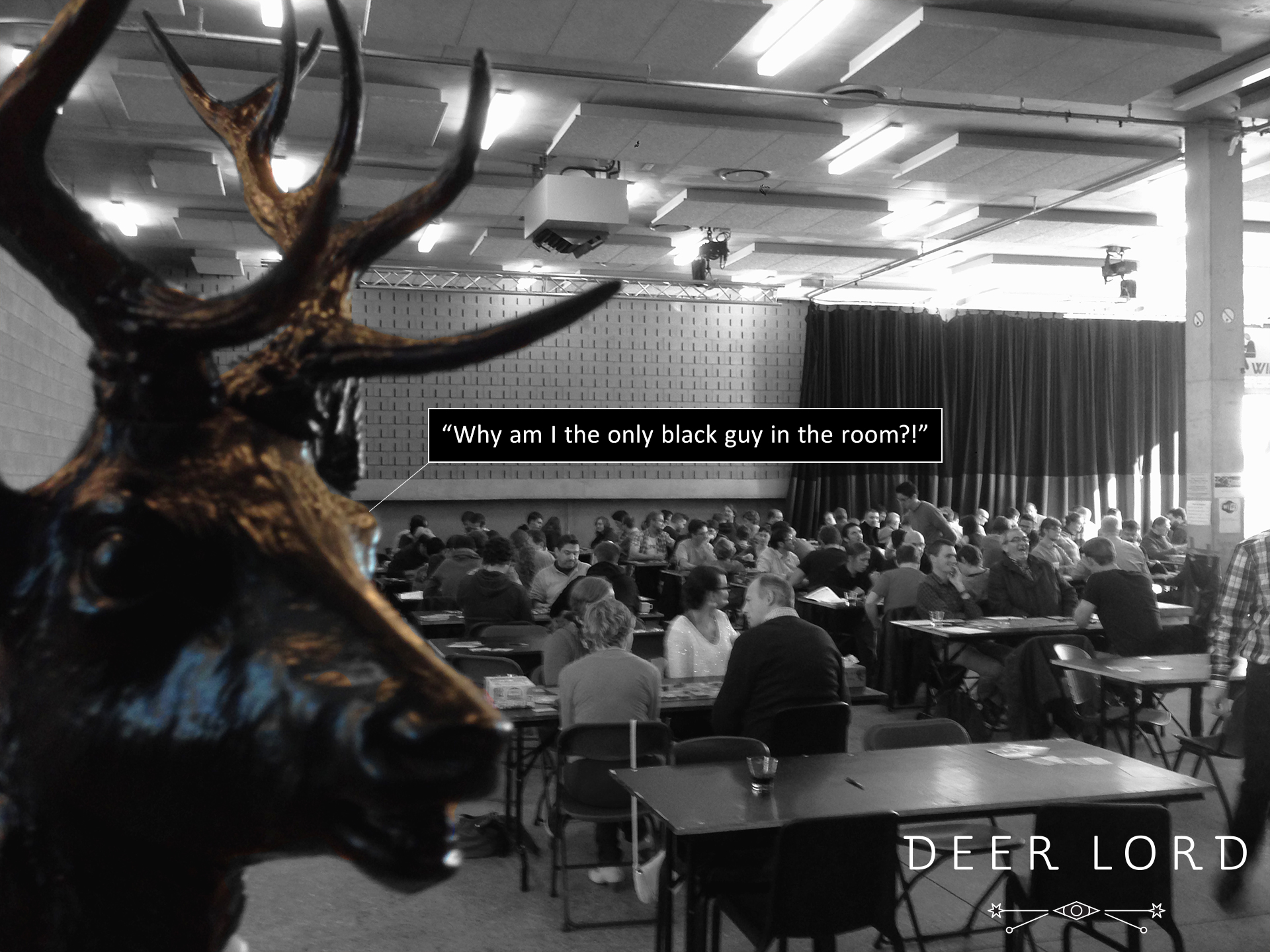 deer lord is the only black guy in the room